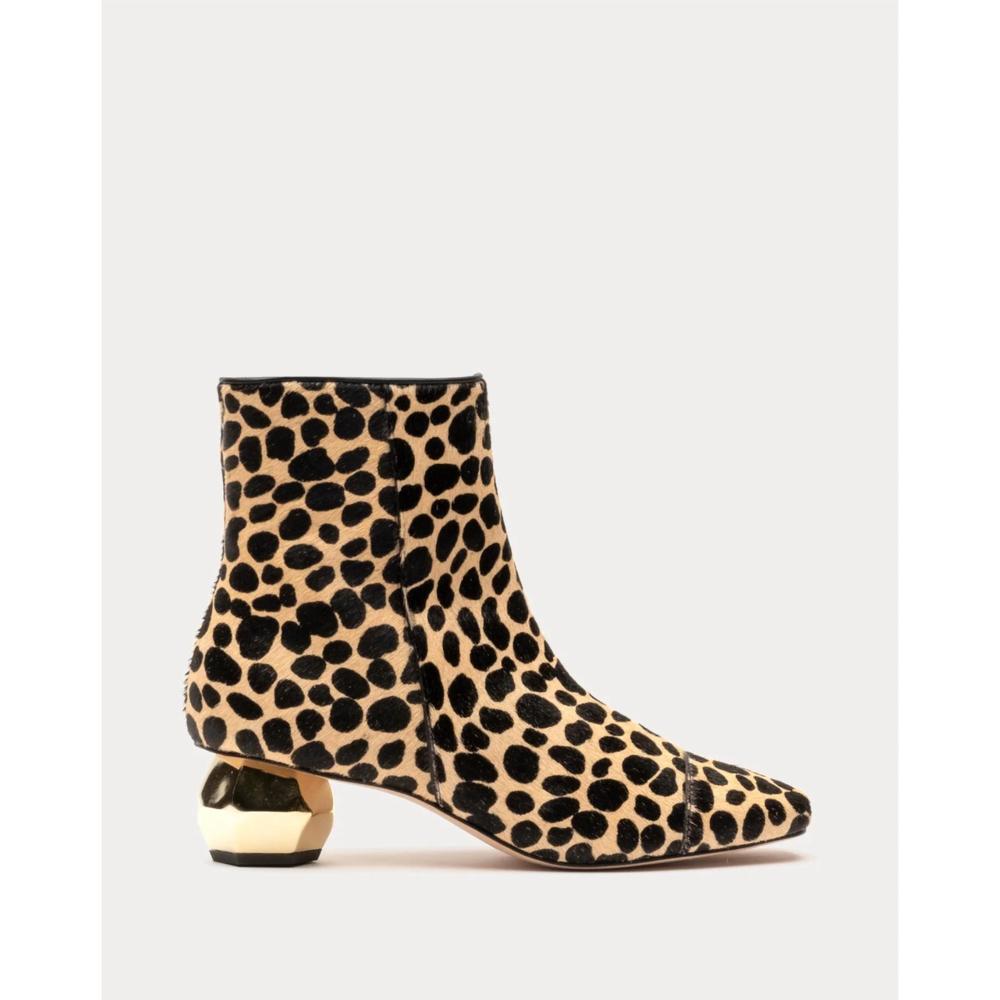 NEW FRANCES VALENTINE women's marnie haircalf bootie in cheetah
